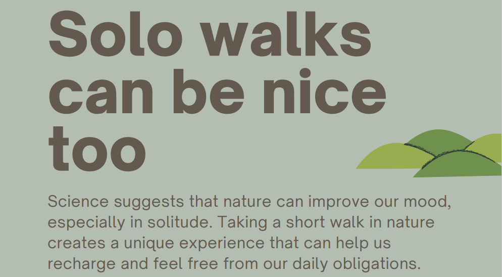 Walking Solo – Durham University Researchers Encourage Alone Time in Nature